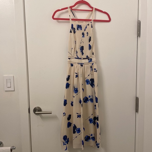 club monaco blue floral dress Prom Dress 57832 main image 0